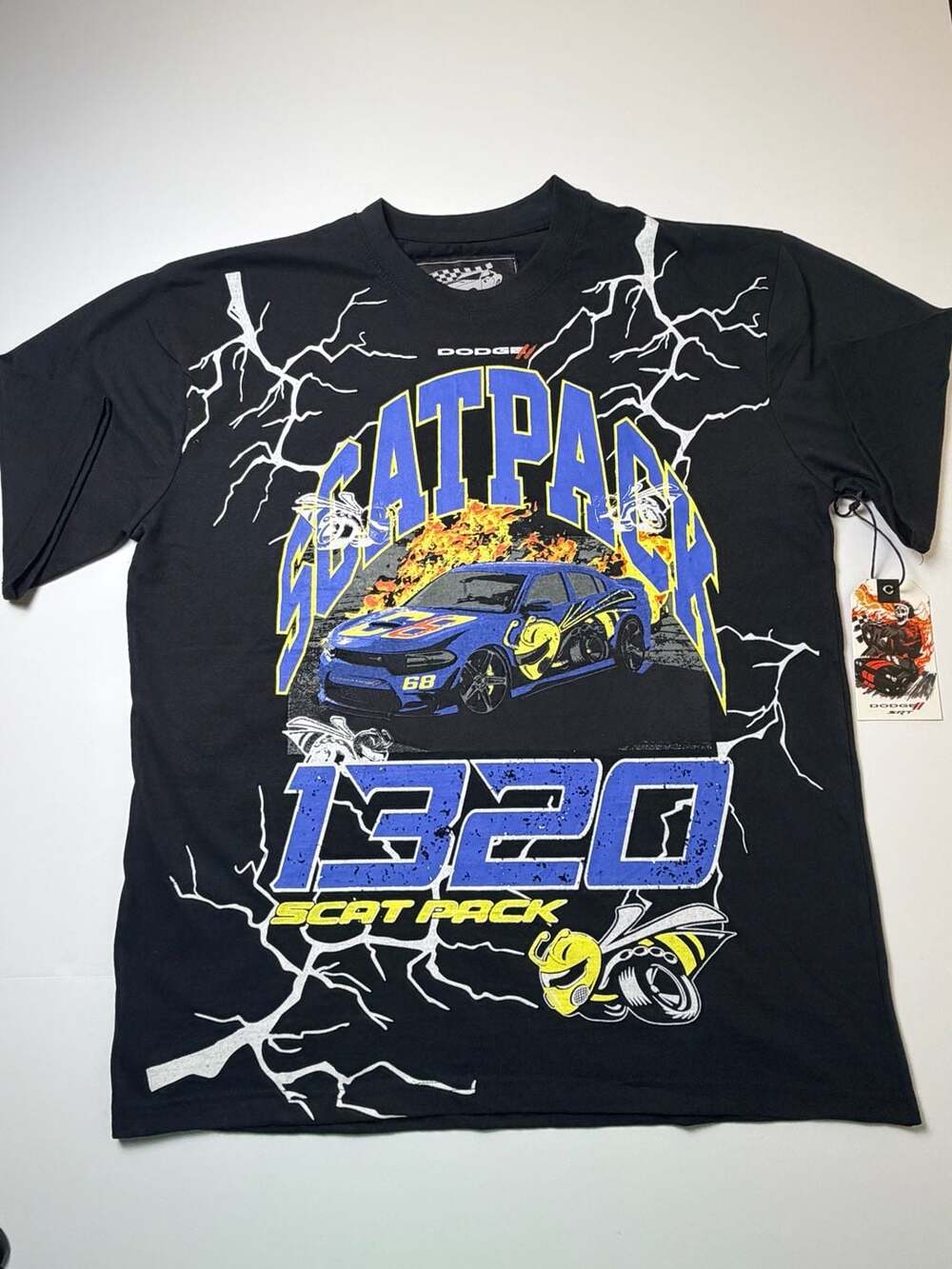 Dodge x Reason Scat Pack 1320 Limited Edition Graphic T-Shirt Black Men’s